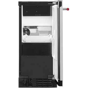 KitchenAid 15 Inch Automatic Clear Ice Maker With 25 Lb Capacity and Built-In Drain Pump: Stainless Steel — thumbnail 2